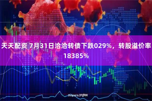 天天配资 7月31日洽洽转债下跌029%，转股溢价率18385%